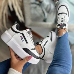 Zapatilla Fila Dama Blanco Y Negro